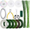 CHRORINE Floral Arrangement Tools Kit 6 Pcs Floral Tapes 26 Gauge Floral Wire 22 Guage Floral Stem Wire for Bouquet Stem Wrapping and Floral Crafts