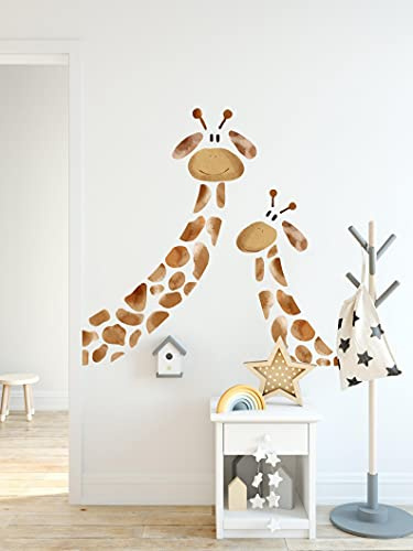 Wandaufkleber für Kinderzimmer, Giraffe, Tiere, Aufkleber zum Abziehen und Aufkleben, für Kinderzimmer