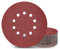 KONGMING 25 Stück Schleifpapier 225mm Klett Schleifscheiben 225mm Körnung P180 10 Loch in Rot für Trockenbauschleifer Exzenterschleifer Schleifgiraffe