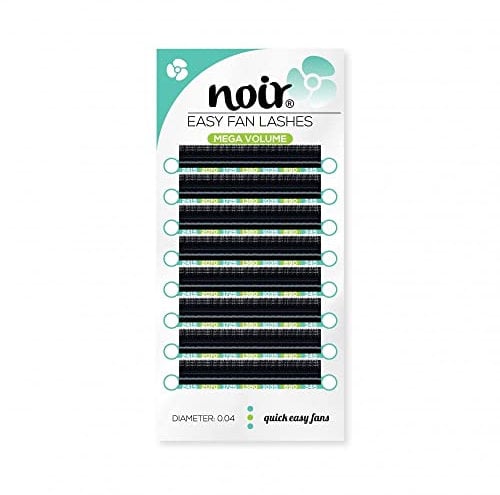 Noir Volume Lashes Easy Fan Lashes D curl 0.04 15mm Mega Volume Self Fanning Eyelash Extensions