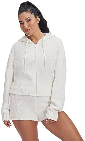 UGG Damen Hana Zip Hoodie, Cream, L