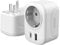 VOOMY Reiseadapter USA, Adapter USA Deutschland Stecker, Steckdosenadapter USA mit USB-C und USB-A, Reiseadapter typ B für USA Kanada Thailand Mexiko