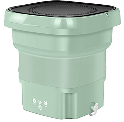VALINK Mini machine à laver pliable, petite machine à laver portable à ultrasons, nettoyage en profondeur, poignée multifonctionnelle pour une utilisation à la maison dans un dortoir