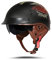 BOSERMEM Motorradhelm Mit Schutzbrille DOT/ECE-Zugelassen, Jethelm Roller-Helm Scooter-Helm Moped Mofa-Helm Chopper Vintage(Mattschwarz Lucky, M 57-58cm)
