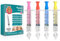 4 Stück bunte Nasendusche, wiederverwendbare Nasendusche für Neugeborene mit weicher Silikonspitze, 10 ml Nasendusche, langlebig und sicher Nasendusche für Baby