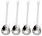 4 Cucharas de café para Guitarra, Minicucharas de café con Forma de Guitarra de Acero Inoxidable, Juego de Cucharas de Guitarra Portátil para Mezclar Batido, té, Postre, Bebida