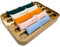 Smartwach Apple Watch Band Organizer Tray Holz Akazie Schreibtisch Display