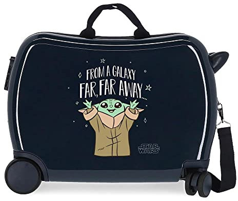 Star wars The Child Far Way Maleta Infantil Negro 50x38x20 cms Rígida ABS Cierre de combinación Lateral 34L 1,8 kgs 4 Ruedas Equipaje Mano