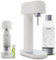 Mysoda: Stilvoller Ruby 2 Wassersprudler aus robustem Aluminium (ohne CO2-Zylinder) mit hochwertiger 1-Liter-Wasserflasche in Premiumdesign - Weiß-Silber