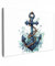 MuchoWow© Wandbilder Klein 30x20 cm Mini Wohnzimmer Wanddeko Schlafzimmer Zimmerdeko Fotowand Zimmer Deko Wand Dekoration Wall Art Maritime - Anker - Blau - Weiß - Maritim