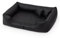exclusive BED Orthopädisches Hundebett Max Grosse Mittelgroße Kleine Hunde - Hundekissen Hundesofa aus Kunstleder - Memory Foam Langlebig Abriebfest Reißfest (XXL+|130x110cm, Schwarz)