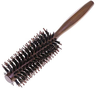 HAPINARY Runde Haarbürste Mit Naturborsten Und Nylon Kamm Für Frauen Ergonomischer Holzgriff Zum Trocknen Stylen Glätten Von Langem Kurzem Glattem Oder Lockigem Haar