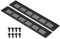 PATIKIL 10 x 2 Inch Door Air Vent Cover, 2pcs Aluminum Grille Ventilation Cover Louvered with Mounting Screws for Cabinet Wardrobe Door, Black