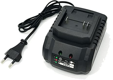 Croerma Chargeur de batterie lithium 18V 21V, montage d'une perceuse, batterie, meuleuse d'angle, ventilateur électrique, outils électriques, prise EU