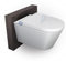 BERNSTEIN Dusch-WC Basic 1102 Komplettanlage in Weiß – Bidet-WC mit Warmwasser-Funktion, Japanische Toilette Soft-Close-Sitz, Spülrandlos, Nachtlicht, 180°-Vortex-Spülung, 5 Jahre Garantieerweiterung