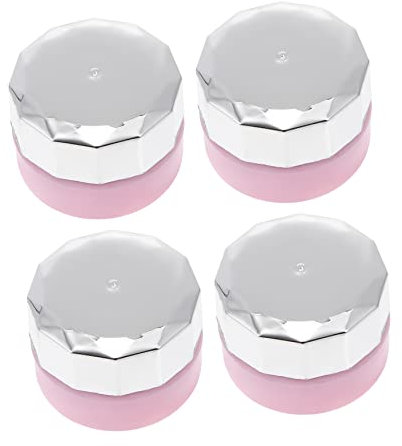Healeved 4 Pièces Bouteille De Vernis À Ongles Pots De Vernis À Ongles Vides Récipient De Stockage De Crème Récipient De Crème Récipient De Colle À Ongles Pots De Gel Pour Les Ongles Pots