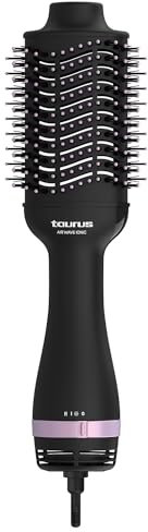 Taurus Air wave Ionic - Cepillo moldeador de aire, 1200W, iónico, recubrimiento cerámico, cerdas finas y gruesas, 3 velocidades y temperaturas, punta fría, máximo volumen, seca y peina a la vez