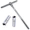 Wilsonzin Clé à bougie d'allumage longue 14 mm/16 mm - Douille de bougie d'allumage de moto - Clé à bougie flexible avec poignée en T coulissante - Pour voiture, moto, tronçonneuse