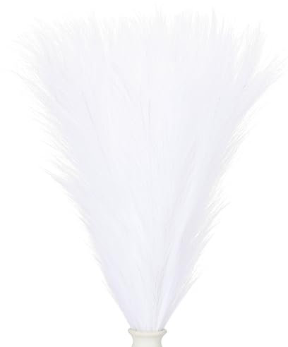 PATIKIL 17.7 Pouces ornementationation en Herbe de Pampa, 30pcs Herbe de Pampa Artificielle en Vrac Fluffy Faux Petite Herbe de Pampa Séchée, Blanche