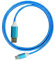 Cavo USB di tipo C, cavo di ricarica luminoso di tipo C, cavo Lightning luminoso, cavo di ricarica rapida 2025 LED per Android tipo C USB Charger Cord (blu TypeC)