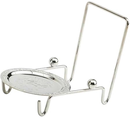 MagiDeal Présentoir de soucoupes à café, Support de Tasse à café avec Base, Organisateur, étagère à Tasses, Porte-thé, pour Tasses à café, soucoupes de, Argent