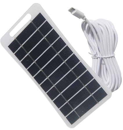 Ring Doorbell Solar Panel - Polycrystalline Silicon Solar Panel | 2W 5V Doorbell Solar Panel | Electrical Appliances Solar Charger | Solar Battery Charger Mobile powér Supply For Charging Mobile Phone
