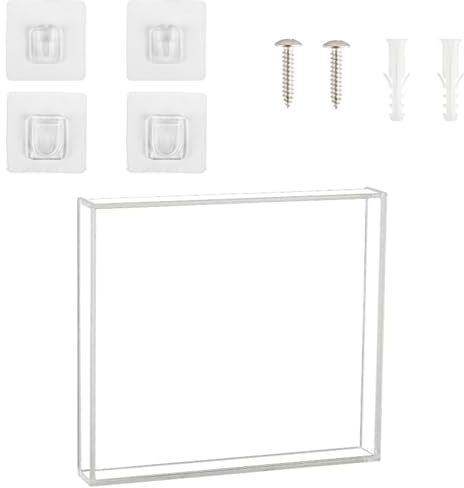 KACCDE CDs Rahmen Vitrine Acryl CDs Display Box Klar Wandhalterung Display Regal CDs Fall für Wanddisplay Standardgröße