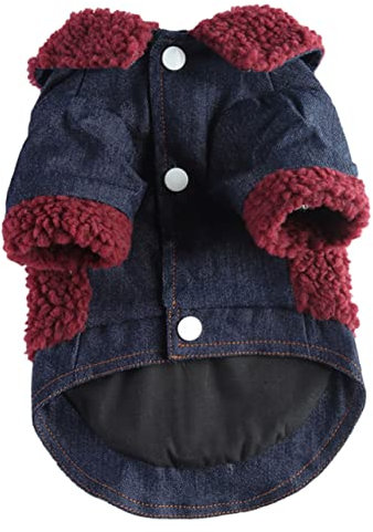 DINHEAROM Winter Hundejacke Für Mittelgroße Hunde Bequeme Und Warme Kleidung Für Hunde Für Kalte Tage Und Besondere Anlässe Waschbar Und Langlebig