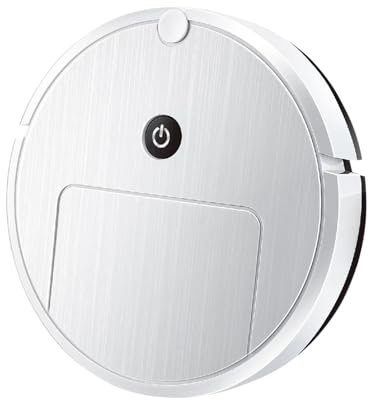 Iroombai8 Robot aspirateur automatique fin et silencieux pour nettoyer les sols durs pour empiler les tapis Mémoire intégrale Nettoyage multiple Blanc Taille unique