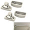 2 Pezzi Clip per Visiera Auto, Ganci Fissaggio Alette Parasole per VW Caddy Golf Mk4 Sharan Passat Polo Amarok Transporter T5 Touran Seat Ibiza Leon Skoda Fabia Octavia Superb 3B0857561B-Grigio