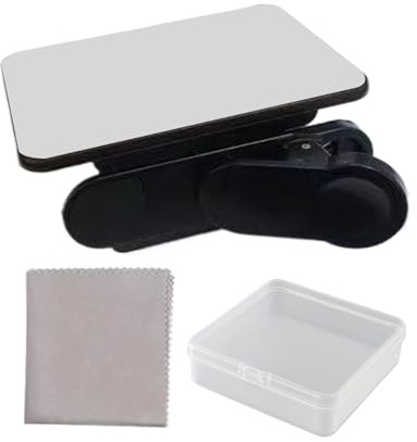 Spiegeleffektlinse – Smartphone-Kamera-Spiegelreflexions-Clip-Set, HD-Glas, verstellbar, drehbar, Handy-Zubehör für technisch versierte Nutzer, künstlerische Ausdruckssucher, Social Media Influencer