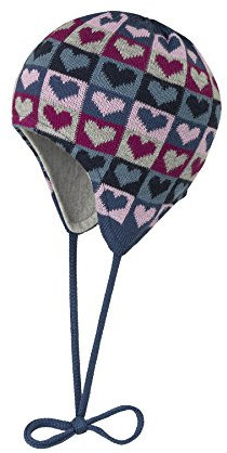 Döll Mädchen Inka Bindemütze Strick Mütze, Blau (Ensign Blue 3890), 39