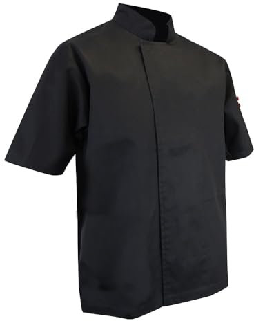 LMA Veste de Cuisine Ecumoire, Noir, L