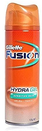 Gillette Fusion Rasiergel - Sensitive Skin mit Aloe - 6er Pack (6 x 200 ml)