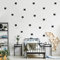 MacDecal.de Wandtattoo SUPER Hero Maske Set Kinderzimmer Wandsticker Wandaufkleber Babyzimmer (schwarz)