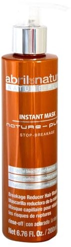 abril et nature - Nature Plex, STOP Haarbruch - Professionelle Maske für geschädigtes oder chemisch behandeltes Haar - Schützt und repariert - Vor und nach technischen Behandlungen - 200 ml