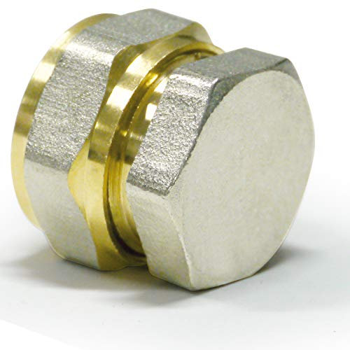 PROTECH 1 Stück Schraubfitting-Stopfen 20 x 2 Schraubfittings Endstück Verbundrohr Endkappe DVGW Endstopfen Blindstopfen| Pipetec