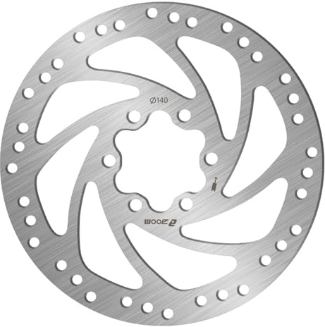 BUCKLOS 140mm 160mm 180mm 203mm MTB Disc Brake Rotor with 6 Bolts, Bicycle Brakes Stainless Steel Rotors M5 Screws, Opposite Hole Distance 44mm, fit Mountain Road Bikes MTB BMX