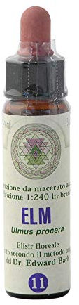 Elm n° 11 Fleur de Bach farmaflor - 1 Flacon Comtpe Gouttes 10ml - Made in Italy