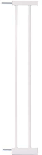 KIDIMAX Treppenschutzgitter Erweiterung (Verlängerung) 12 cm, steckbarer Gitter Aufsatz für Treppenschutz, weiß
