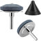 2 Pieces Lawnmower Blade Sharpener and 1 Pieces Lawn Mower Blade Balancer Kit,New Upgrade Universal Grinding Wheel Whetstone,Lawn Mower Blade Knifestone Garden Tools for Most Power Drill Hand Drills