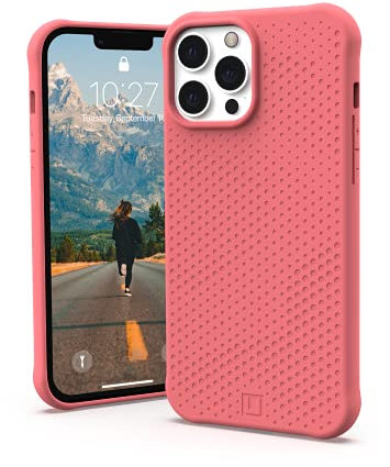Urban Armor Gear by UAG [U] Dot Case kompatibel mit Apple iPhone 13 Pro Max [Soft-Touch Silikon, Texturiertes Design, Wireless Charging kompatibel, 2,4m Fallschutz] Clay, 11316V319898
