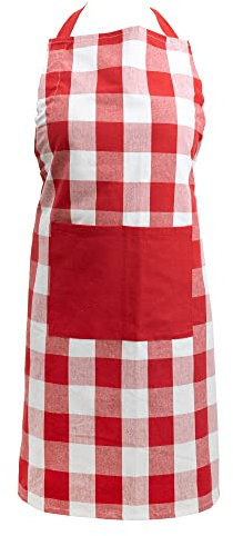 Asquare Kochschürze 65x85cm - Atmungsaktive Schürze 100% Baumwolle - Verstellbare Küchenschürze mit 2 großen Taschen - Cooking Apron - Grillschürze für Damen und Herren
