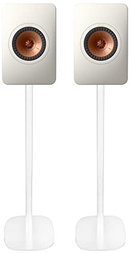Vebos Lot de 2 pieds KEF LS50 blancs - Qualité supérieure pour une expérience sonore optimale dans chaque pièce - Ici, vous pouvez placer votre KEF LS50 partout