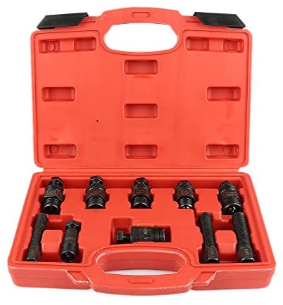 Supfine 10 Pièces Ensemble D'Extracteurs de Volant M14-M28, Arrache Volant Magnetique avec Valise, Arrache Volant pour Motocyclettes Dirt Bikes Atvs