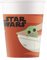 Procos 8 Gobelets en Carton bébé Yoda The Mandalorian 200ml - Vert - Taille Unique