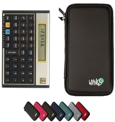 CALCUSO Sparpaket Schwarz mit Taschenrechner HP 12C