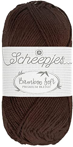 Scheepjes - Scheepjes 257 Glatt Kakao Bambus Soft Cotton Garn - 10x50g