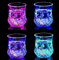 ITODA 4pcs Gobelets Lumineux à LED Multicolores 200ml Verres à Boisson Changeant de Couleur Verres à Liqueur Automatique Tasse Clignotante Amusants Décoration Bar Fête Cadeau pour Anniversaire Noël