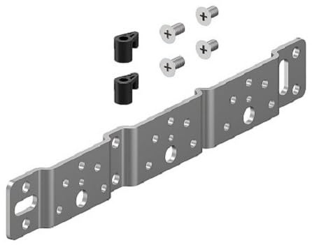 Uponor S-Press PLUS Montageplatte 80/150mm - Stahl, Silber - 1x Hardwarekomponenten